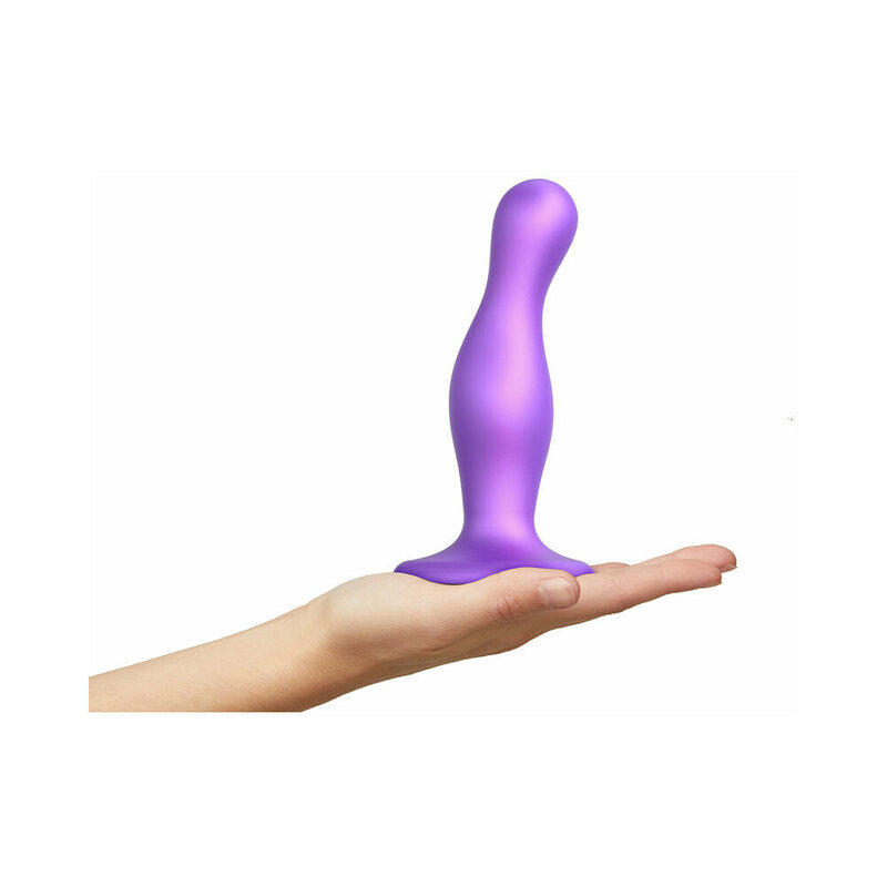 LOVELY PLANET - STRAP-ON-ME DILDO PLUG CURVY MEDIUM PURPLE