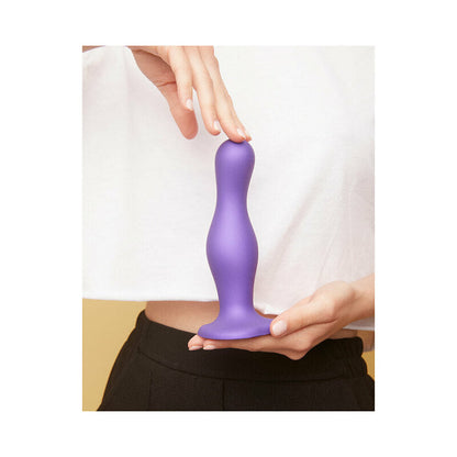 LOVELY PLANET - STRAP-ON-ME DILDO PLUG CURVY MEDIUM PURPLE
