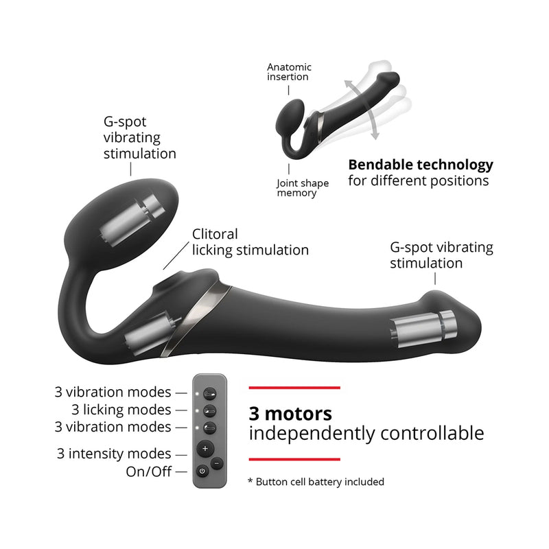 LOVELY PLANET - STRAP ON ME MULTI ORGASM BENDABLE STRAPLESS STRAP ON LARGE