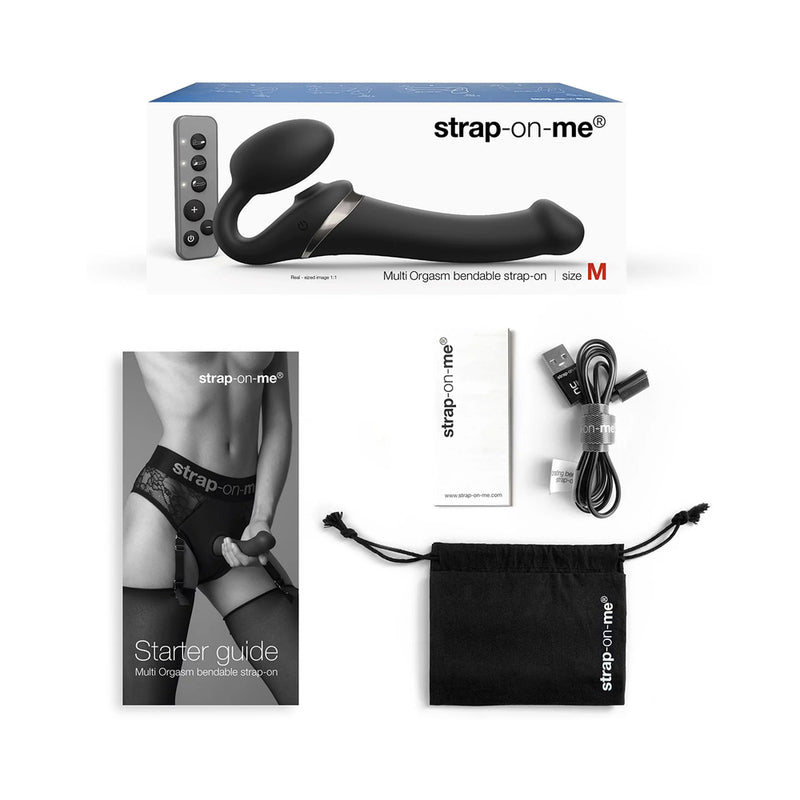 LOVELY PLANET - STRAP ON ME MULTI ORGASM BENDABLE STRAPLESS STRAP ON MEDIUM
