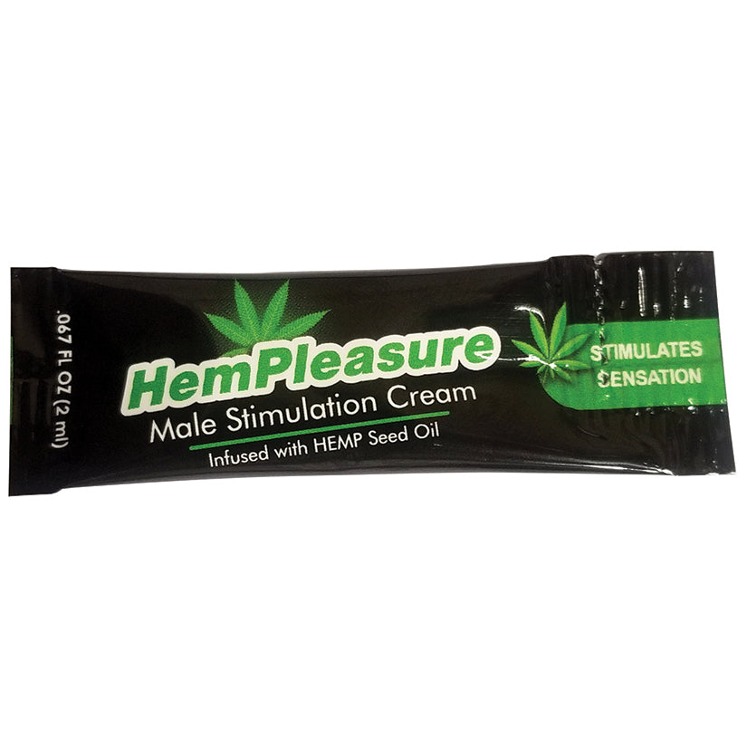 BODY ACTION - HEMPLEASURE MALE STIMULATION CREAM FOIL 2ML