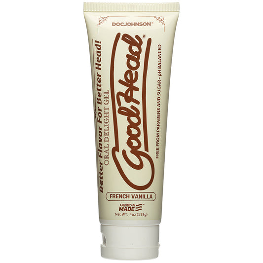 DOC JOHNSON - GEL DE PLAISIR ORAL GOODHEAD VANILLE FRANÇAISE 4 OZ. (VRAC)
