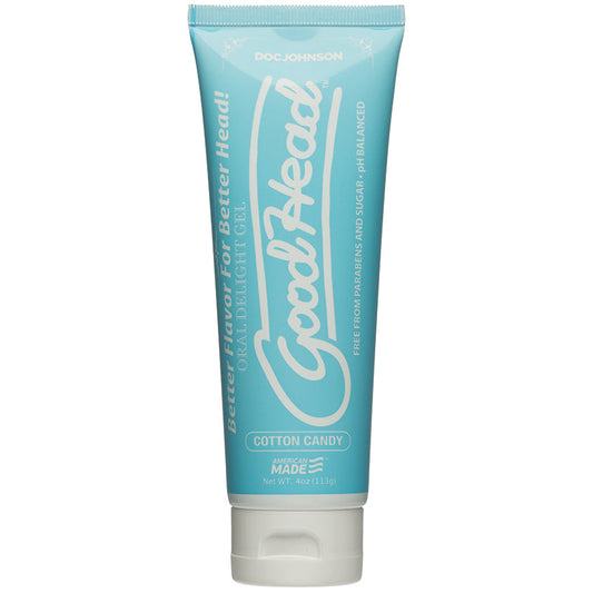 DOC JOHNSON - GEL DE PLAISIR ORAL GOODHEAD BARBE À PAPA 4 OZ. (VRAC)