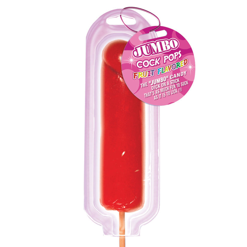 HOTT PRODUCTS - JUMBO COCK POPS STRAWBERRY