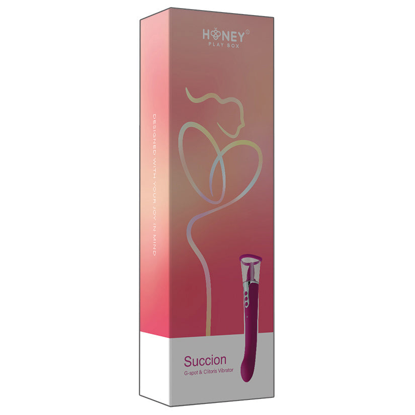 HONEY PLAY BOX - SUCCION 3-IN-1 CLITORAL SUCKING G-SPOT VIBRATOR WINE