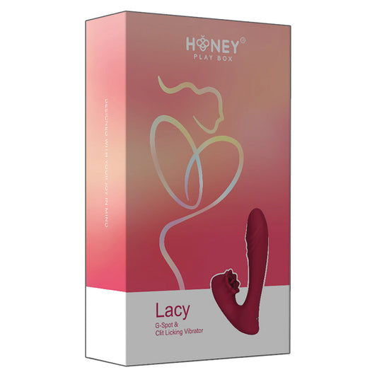 HONEY PLAY BOX - VIBRADOR G-SPOT DE ENCAJE CON LENGUA LAMEDORA