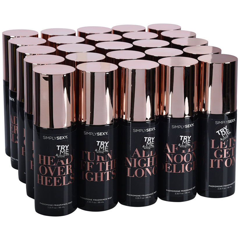 CLASSIC BRANDS - SIMPLY SEXY CONFESSIONS PHEROMONE BODY MIST BUNDLE OF 25PCS