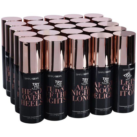 CLASSIC BRANDS - PACK DE 25 BRUMAS CORPORALES CON FEROMONAS SIMPLY SEXY CONFESSIONS