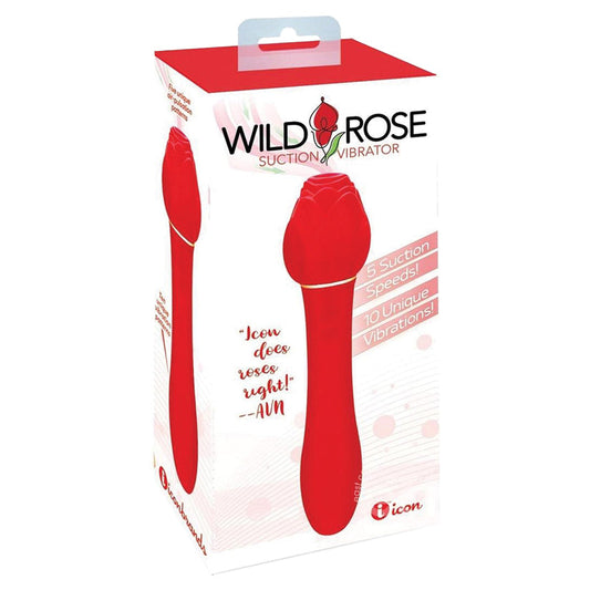 ICON BRANDS - WILD ROSE SUCTION ROSE & VIBE