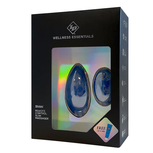 ID LUBRICANTS - ID WELLNESS ESSENTIALS SHHH! MASAJEADOR ULTRADELGADO CON CONTROL REMOTO