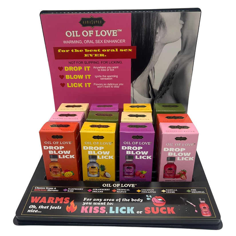 KAMA SUTRA - OIL OF LOVE 12-PIECE DISPLAY (6 TESTERS INCLUDED)