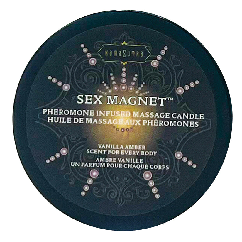 KAMA SUTRA - SEX MAGNET MASSAGE CANDLE VANILLA AMBER 1.7 OZ.