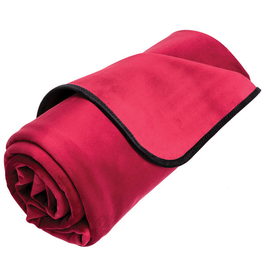 LIBERATOR - FASCINATOR TRAVEL THROW VELVISH MERLOT