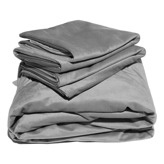 LIBERATOR - FASCINATOR VADOT VELVET SHEETS QUEEN GREY