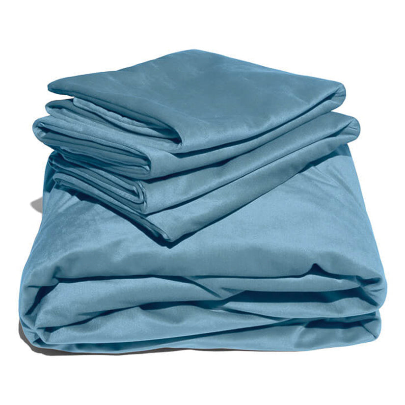 LIBERATOR - FASCINATOR VADOT VELVET SHEETS QUEEN CYAN