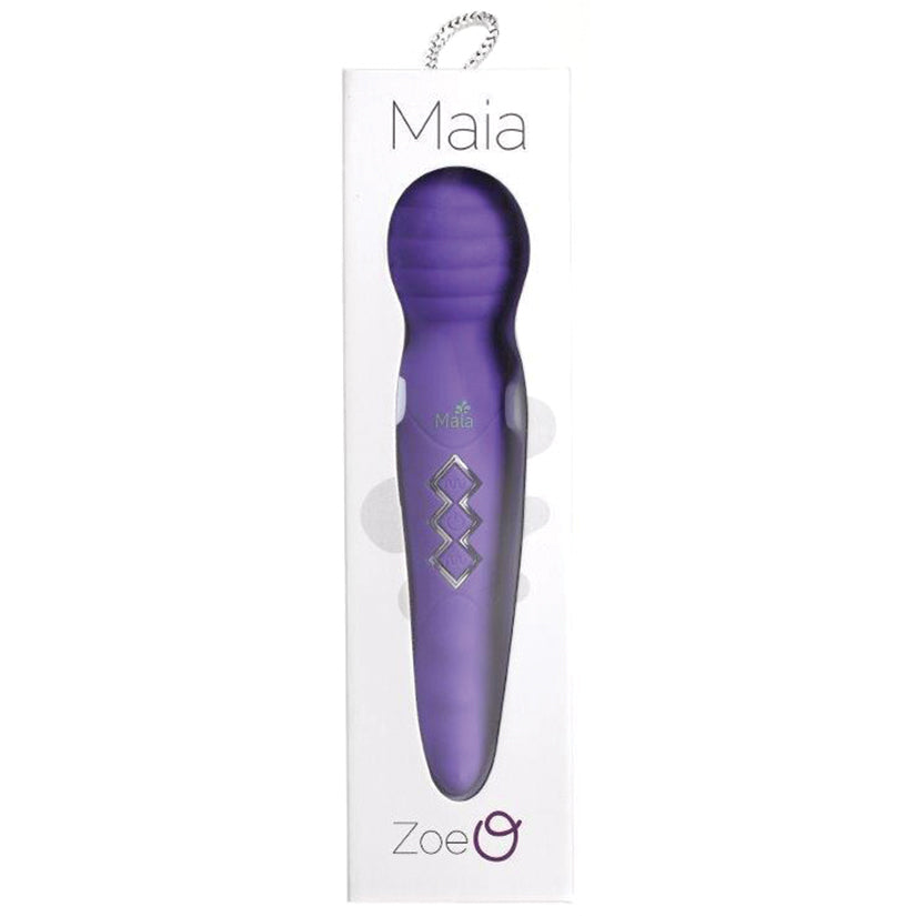 MAIA TOYS - MAIA ZOE TWISTY RECHARGEABLE VIBRATING WAND PURPLE