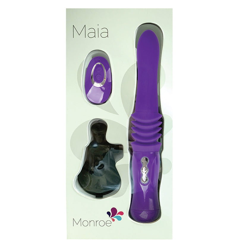 MAIA TOYS - MAIA MONROE THRUSTING PORTABLE LOVE MACHINE PURPLE 15 IN.
