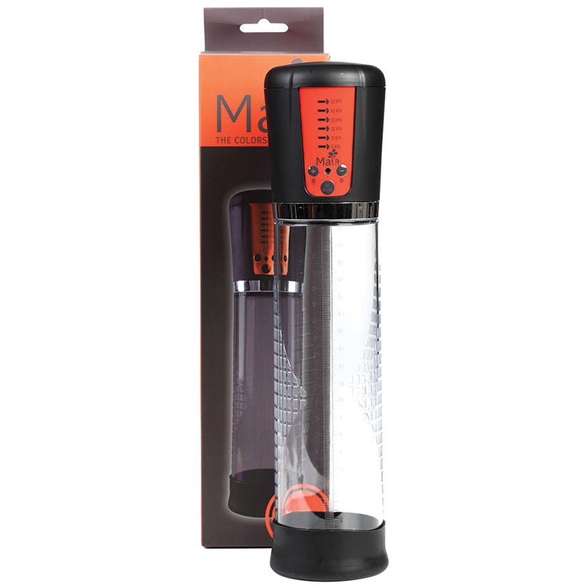 MAIA TOYS - MAIA JACKSON RECHARGEABLE ENLARGEMENT PENIS PUMP GREY/ORANGE