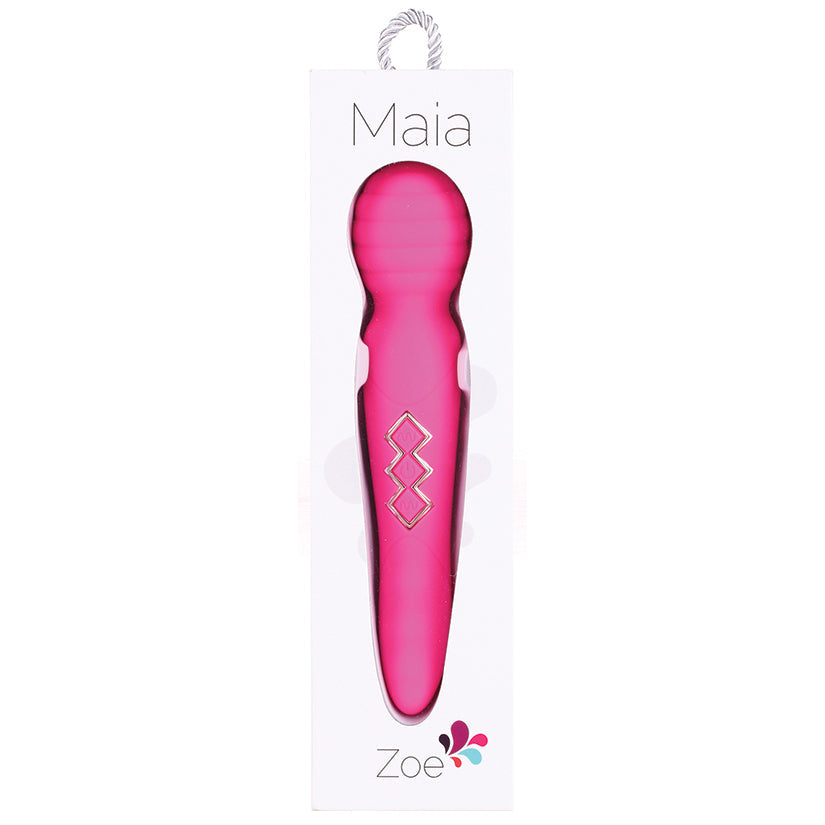 MAIA TOYS - MAIA ZOE TWISTY RECHARGEABLE VIBRATING WAND PINK