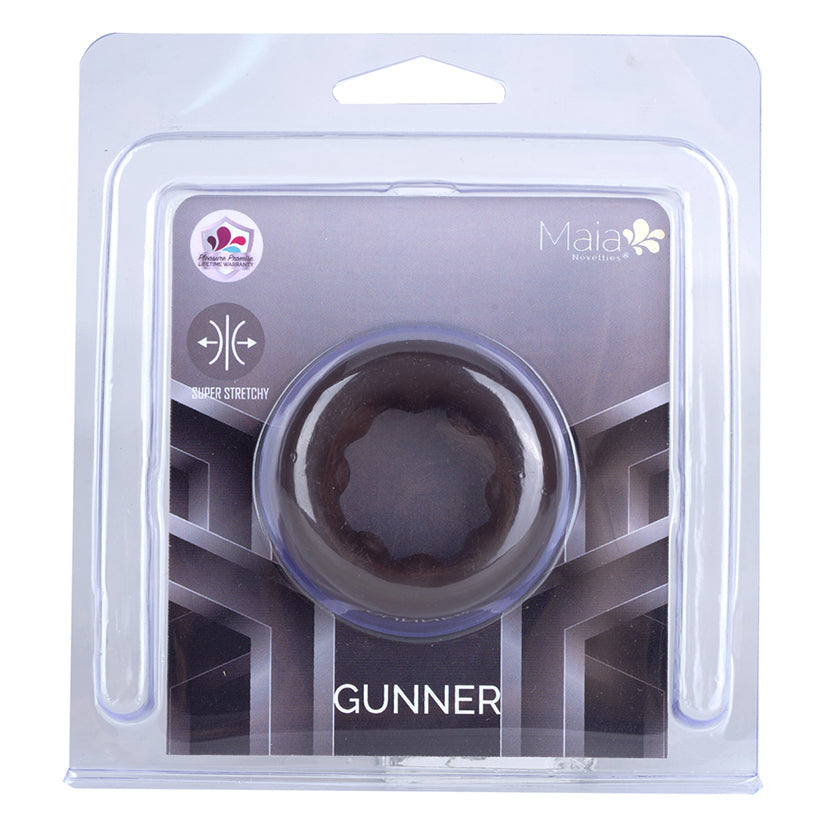 MAIA TOYS - MAIA GUNNER LIQUID SILICONE CONSTRUCTION C RING CHOCOLATE