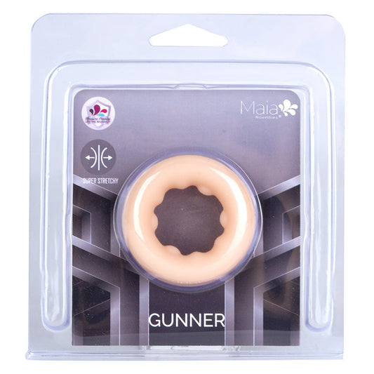MAIA TOYS - MAIA GUNNER LIQUID SILICONE CONSTRUCTION C RING VANILLA
