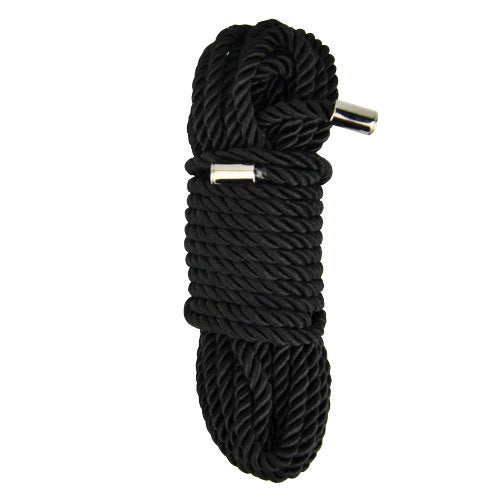 BOUND TO PLEASE - SILKY BONDAGE ROPE 10M BLACK