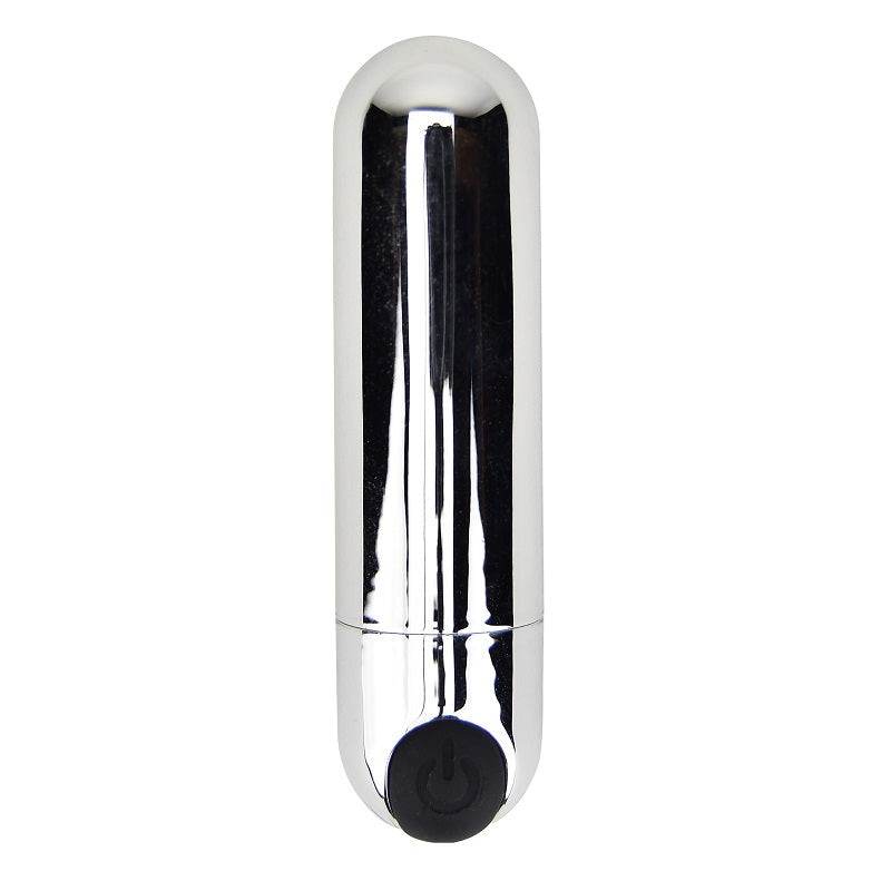 LOVING JOY - 10 FUNCTION RECHARGEABLE BULLET VIBRATOR SILVER