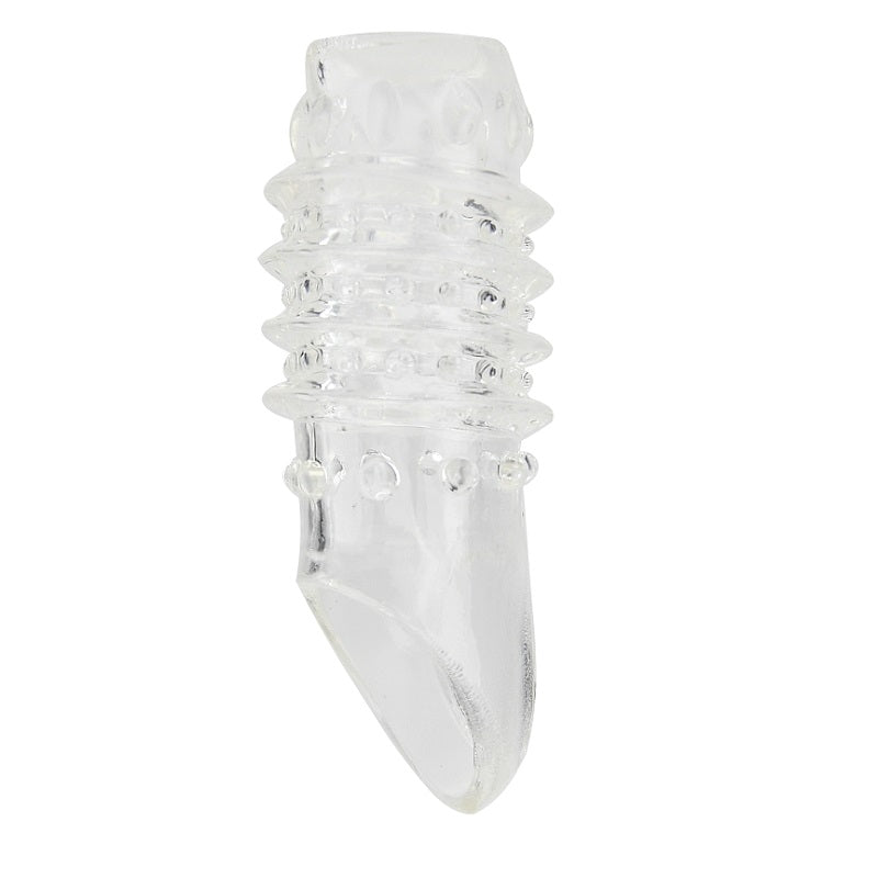 REV - SLEEVES TEXTURED PENIS SLEEVE WITH BALL LOOP