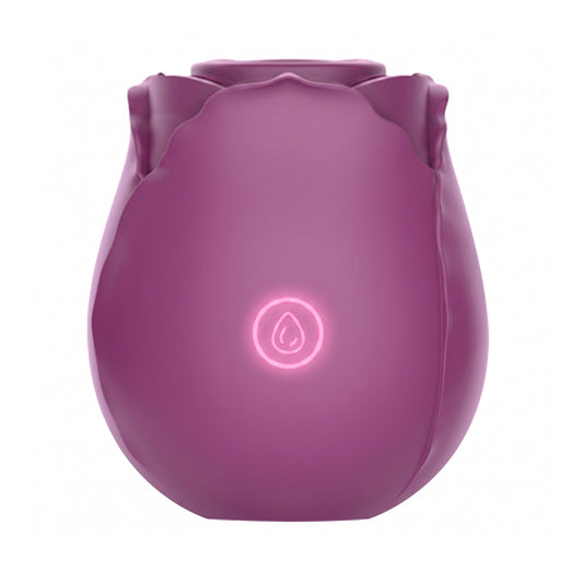LOVING JOY - ROSE TOY CLITORAL SUCTION VIBRATOR PURPLE