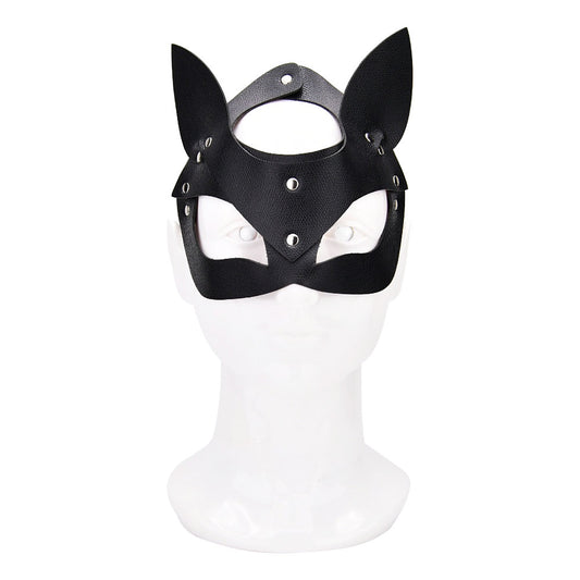 BOUND TO PLAY - KITTY CAT FACE MASK BLACK
