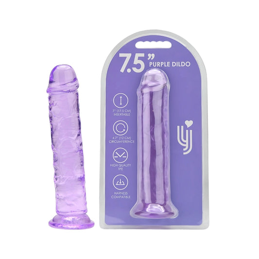 LOVING JOY - DILDO À VENTOUSE 7,5 POUCES VIOLET