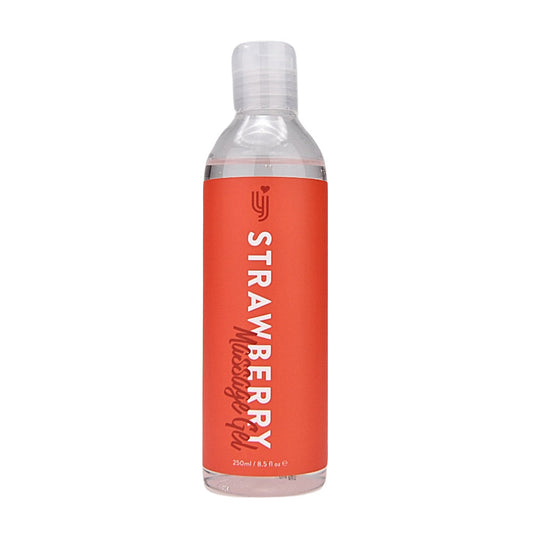 LOVING JOY LUBRICANTS - LOVING JOY STRAWBERRY MASSAGE GEL 250ML