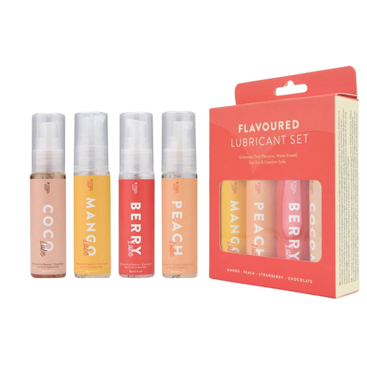 LOVING JOY LUBRICANTS - LOVING JOY FLAVOURED LUBRICANT SET (4 PACK)
