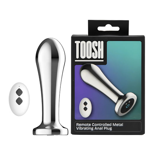 TOOSH - Remote Controlled Metal Vibrating Anal Plug