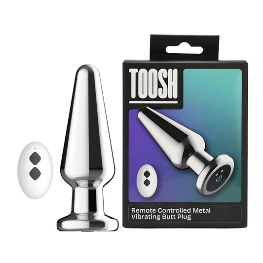 TOOSH - Remote Controlled Metal Vibrating Butt Plug
