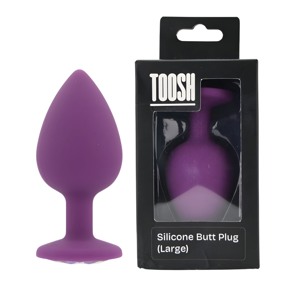 TOOSH - PURPLE SILICONE BUTT PLUG LARGE