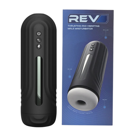REV - Thrusting and Vibrating Male Masturbator