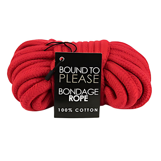 BOUND TO PLEASE - BONDAGE ROPE RED