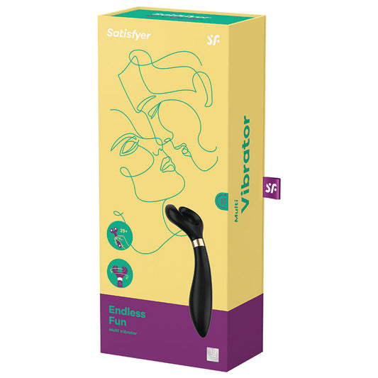 SATISFYER - ENDLESS FUN MULTI VIBRATOR BLACK