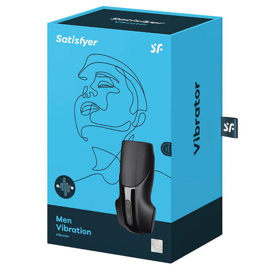 SATISFYER - VIBRADOR MASCULINO NEGRO