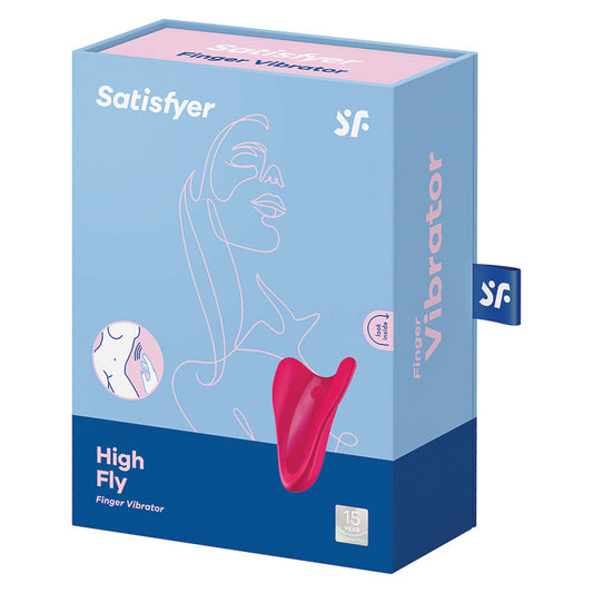SATISFYER - HIGH FLY FINGER VIBRATOR RED
