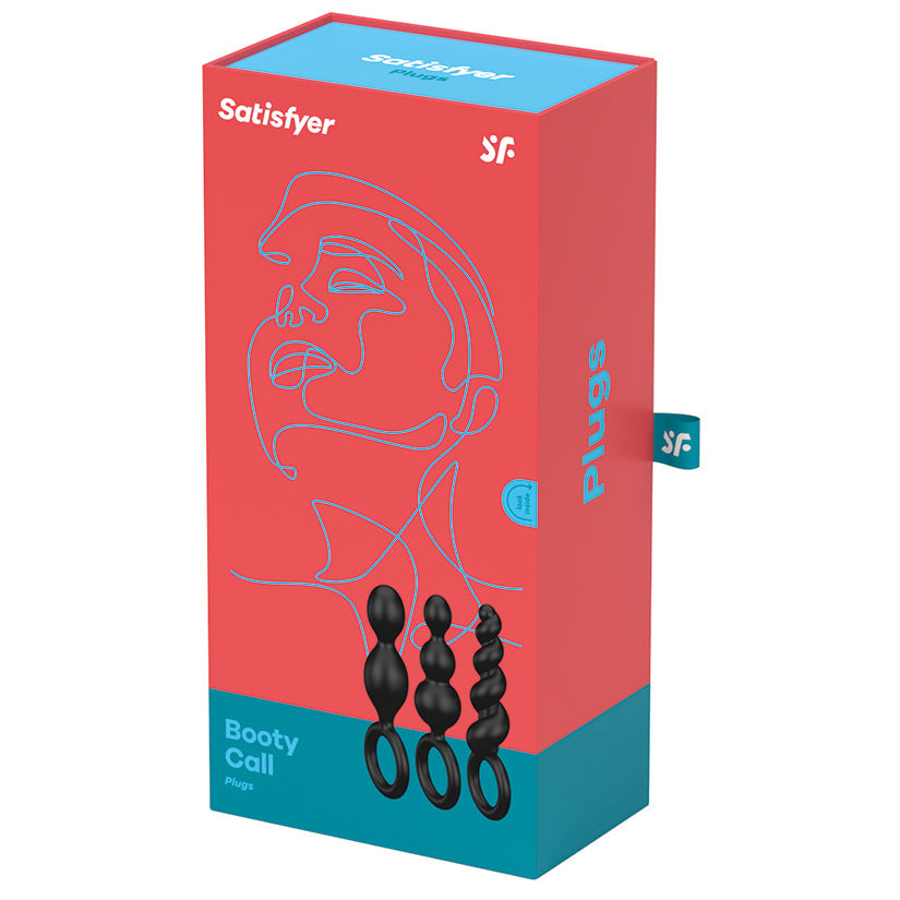 SATISFYER - BOOTY CALL PLUGS BLACK 3-PIECE SET