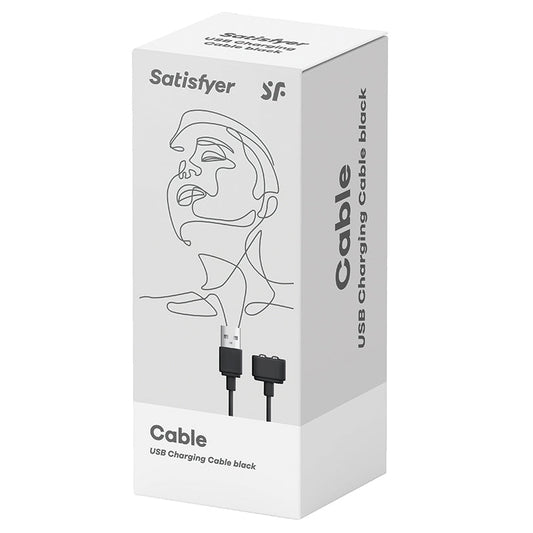 SATISFYER - USB CHARGING CABLE BLACK