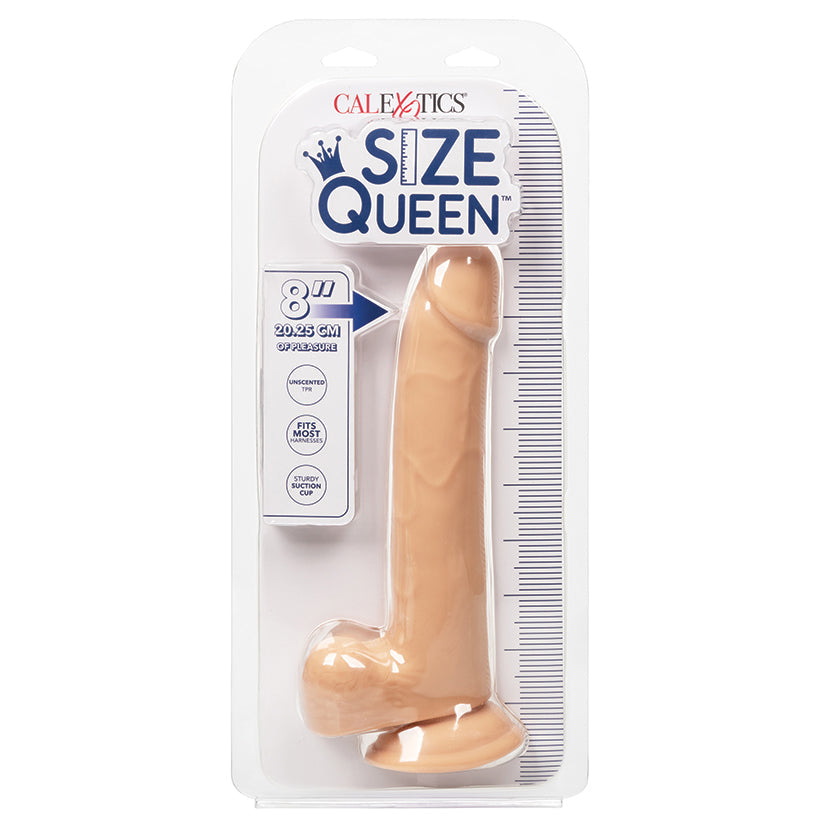 CAL EXOTICS - SIZE QUEEN IVORY 8 IN.