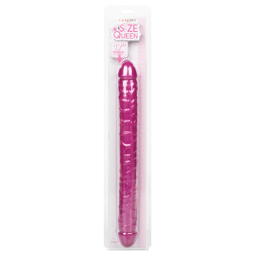 CAL EXOTICS - SIZE QUEEN DOUBLE DILDO PINK 17 IN.