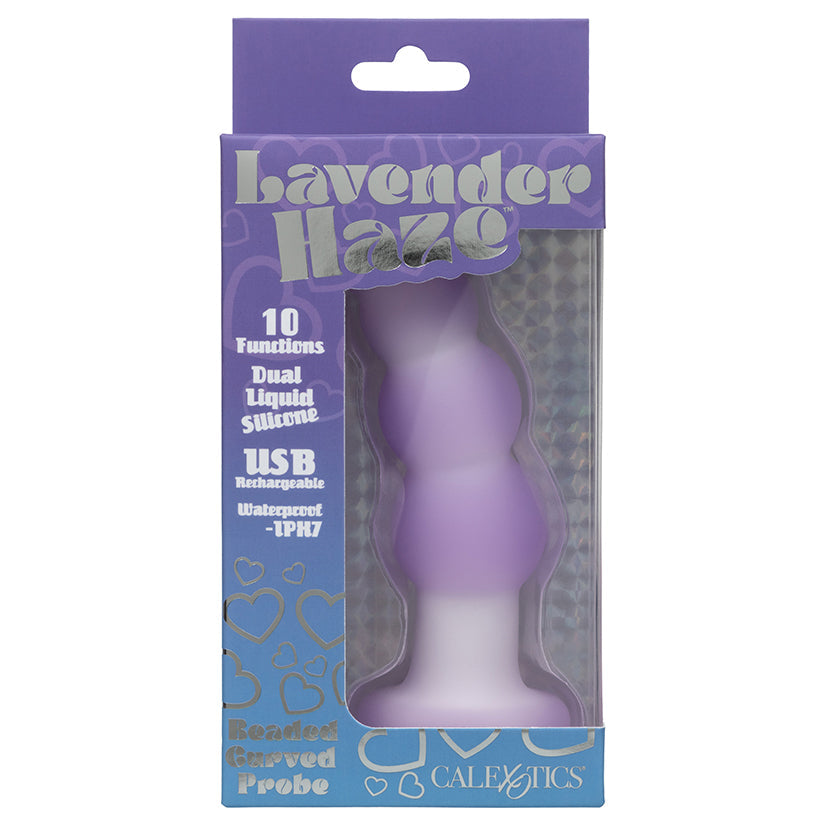 CAL EXOTICS - LAVENDER HAZE BEADED CURVED PROBE