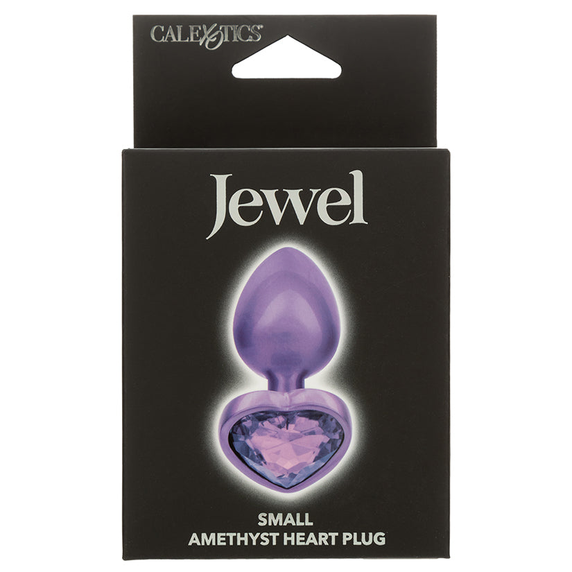 CAL EXOTICS - JEWEL AMETHYST HEART PLUG SMALL