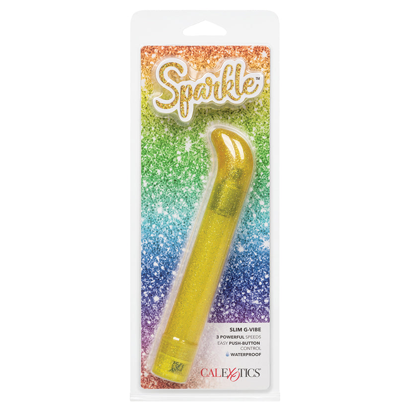 CAL EXOTICS - SPARKLE SLIM G-VIBE YELLOW