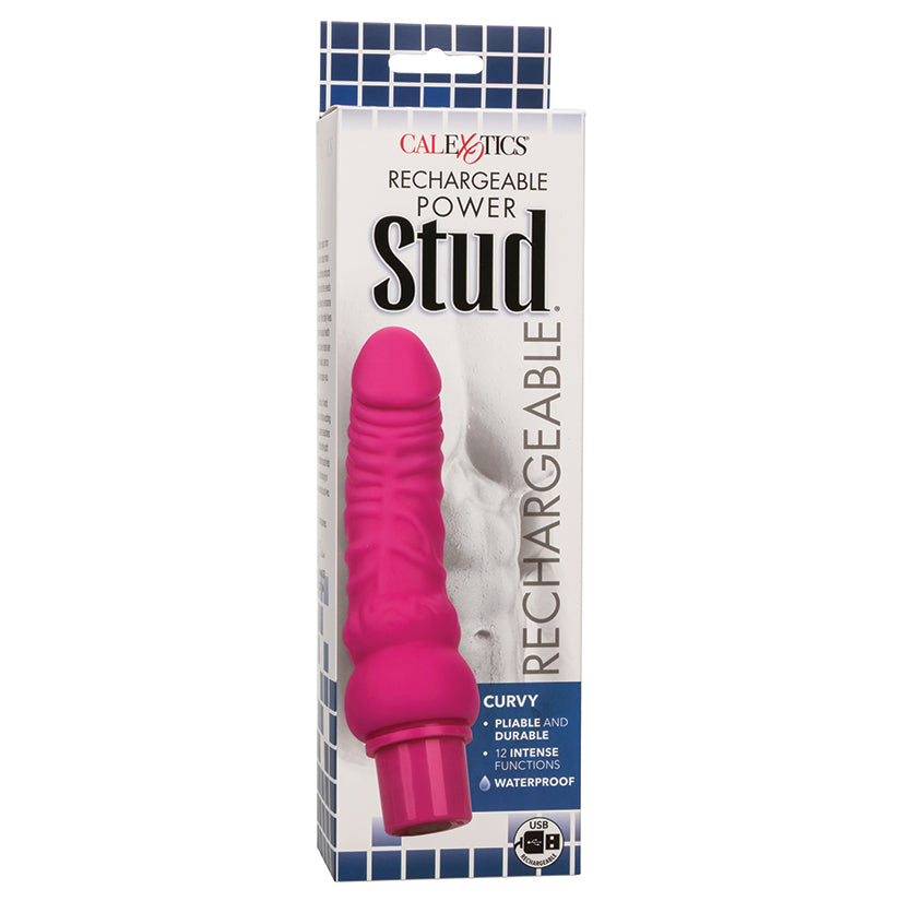 CAL EXOTICS - RECHARGEABLE POWER STUD CURVE PINK