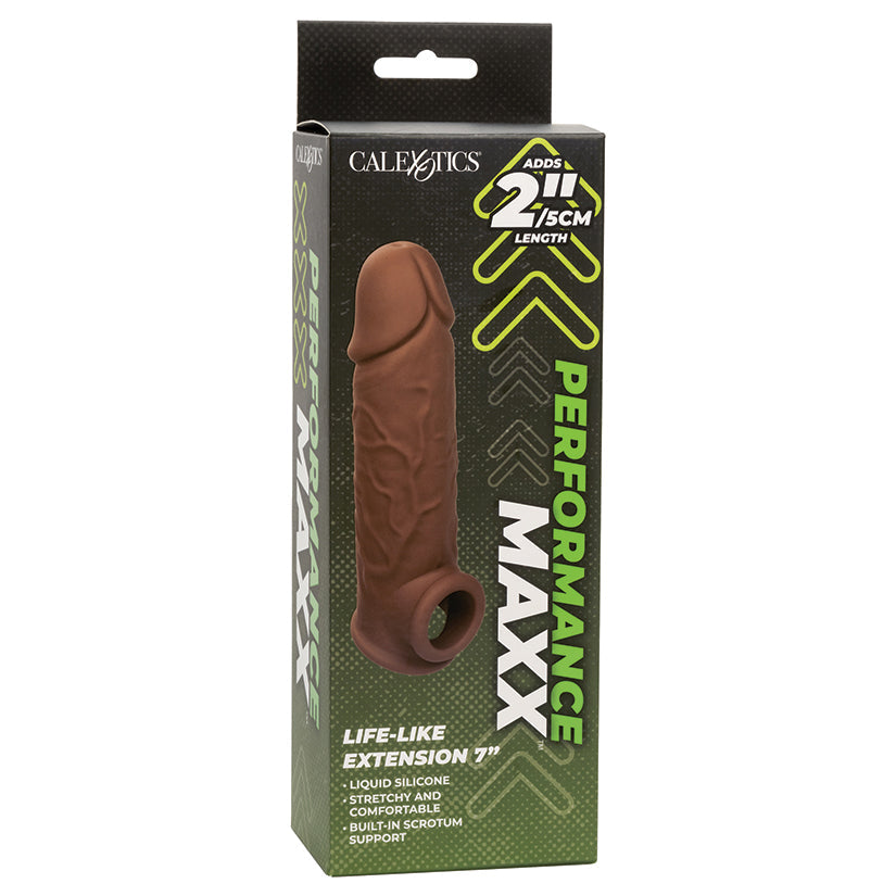 CAL EXOTICS - PERFORMANCE MAXX LIFE LIKE EXTENSION 7 IN. BROWN